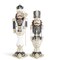 Black, Gold & White LED Nutcracker Soldiers – Elegant Lighted Christmas Figurines